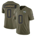 Seanshop S.Seahawks #0 DeMarcus Lawrence Player Olive 2025 Salute To Service Limited Home Game Stitched Jerseys