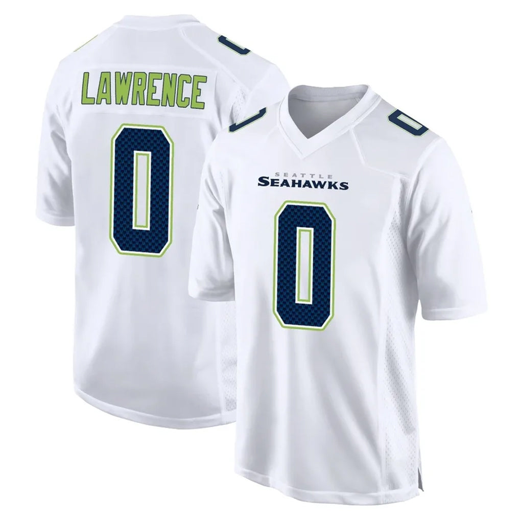 Seanshop S.Seahawks #0 DeMarcus Lawrence Player White Tundra Fashion Home Game Stitched Jerseys