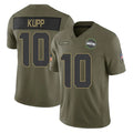 Seanshop S.Seahawks #10 Cooper Kupp Player Olive 2025 Salute To Service Limited Home Game Stitched Jerseys
