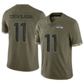 Seanshop S.Seahawks #11 Jaxon Smith-Njigba Player Olive Limited Salute To Service Home Game Stitched Jerseys