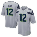 Seanshop S.Seahawks #12 12th Fan Player Gray Home Game Stitched Jerseys