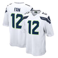 Seanshop S.Seahawks #12 12th Fan Player White Home Game Stitched Jerseys