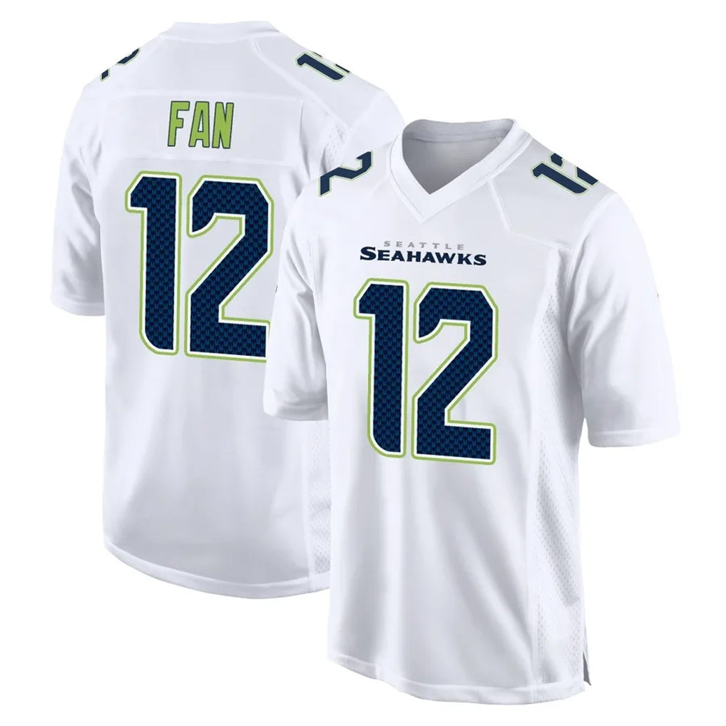 Seanshop S.Seahawks #12 12th Fan Player White Tundra Fashion Home Game Stitched Jerseys