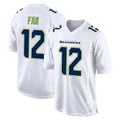 Seanshop S.Seahawks #12 12th Fan Player White Tundra Fashion Home Game Stitched Jerseys