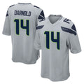 Seanshop S.Seahawks #14 Sam Darnold Player Gray Home Game Stitched Jerseys