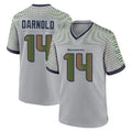 Seanshop S.Seahawks #14 Sam Darnold Player Grey 2025 Rivalries Collection Home Game Stitched Jerseys