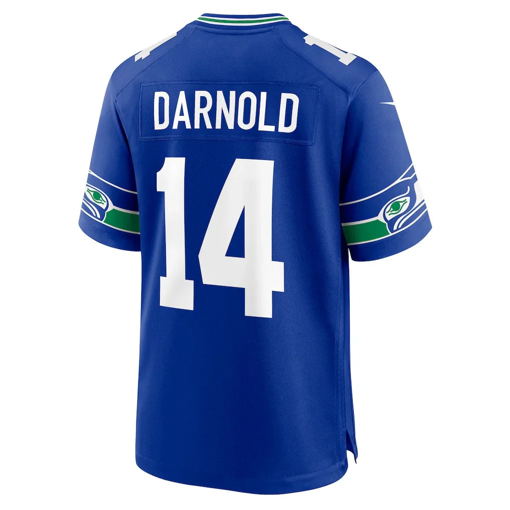 S.Seahawks #14 Sam Darnold Royal  Alternate Game Player Stitched Jerseys