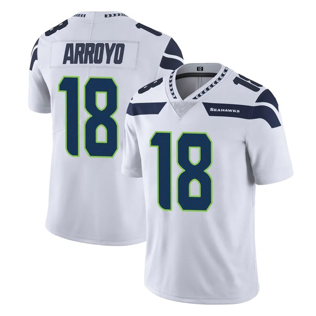 Seanshop S.Seahawks #18 Elijah Arroyo Player White Limited Vapor Untouchable Home Game Stitched Jerseys