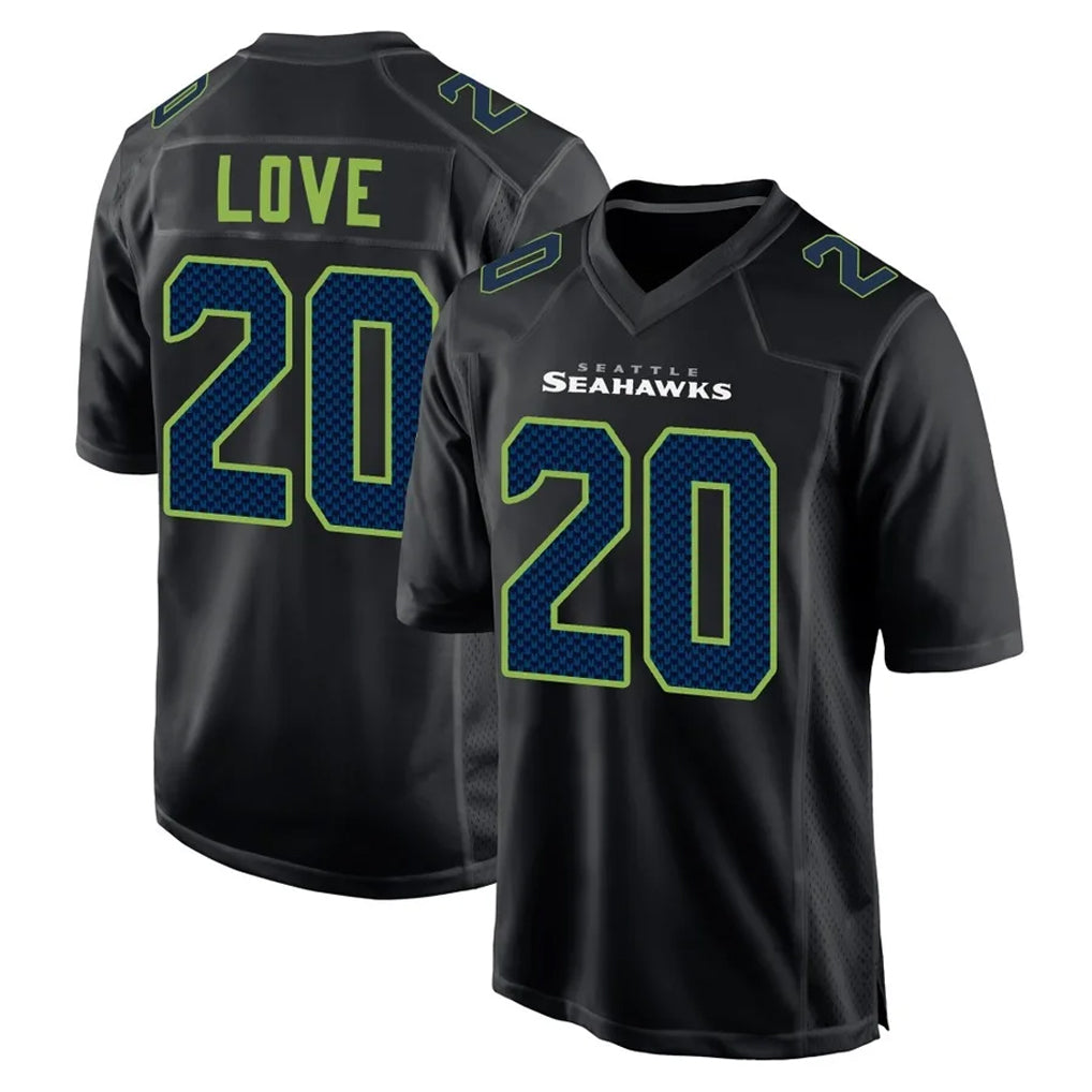Seanshop S.Seahawks #20 Julian Love Player Black Limited Fashion Home Game Stitched Jerseys