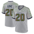Seanshop S.Seahawks #20 Julian Love Player Grey 2025 Rivalries Collection Home Game Stitched Jerseys
