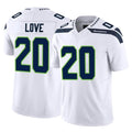 Seanshop S.Seahawks #20 Julian Love Player White Limited Vapor F.U.S.E. Home Game Stitched Jerseys