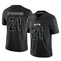 Seanshop S.Seahawks #21 Devon Witherspoon Player Black Limited Reflective Home Game Stitched Jerseys