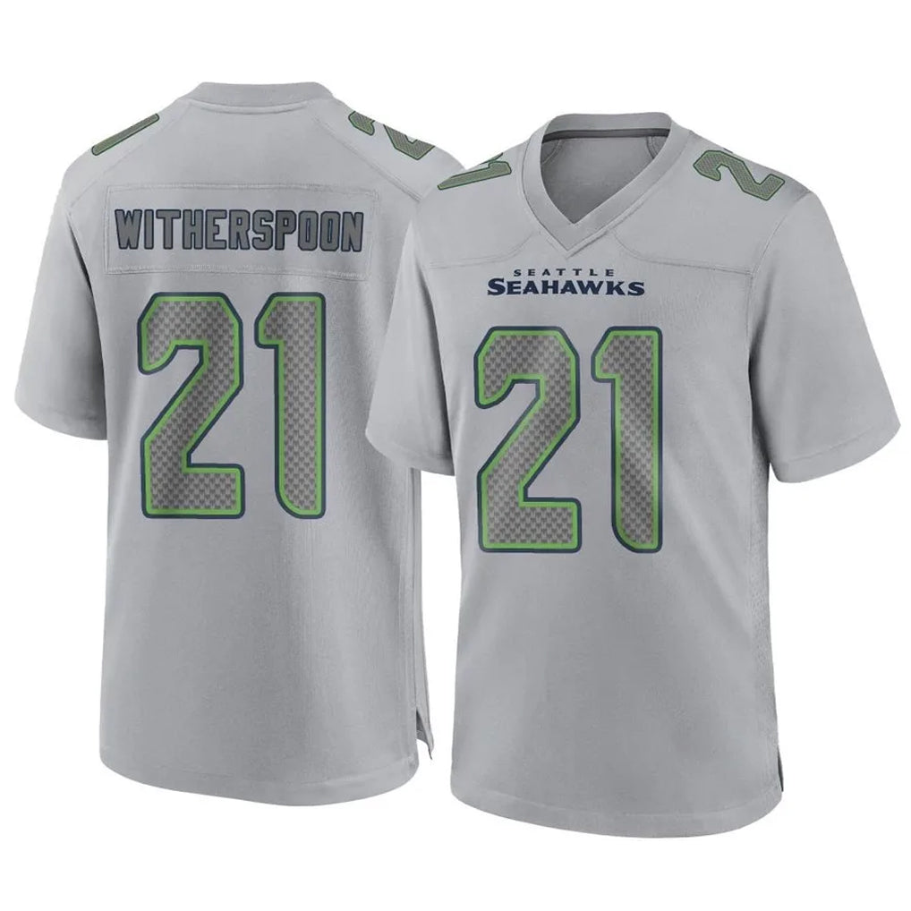 Seanshop S.Seahawks #21 Devon Witherspoon Player Gray Atmosphere Fashion Home Game Stitched Jerseys