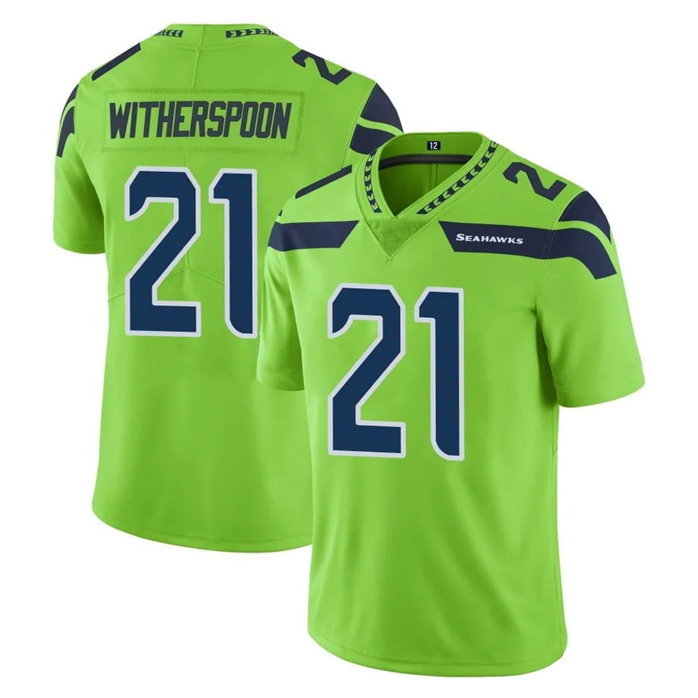 Seanshop S.Seahawks #21 Devon Witherspoon Player Green Limited Color Rush Home Game Stitched Jerseys