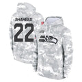 Seanshop S.Seahawks #22 Rashid Shaheed Player Arctic Camo Limited Salute to Service Pullover Hoodies Game Stitched Jerseys