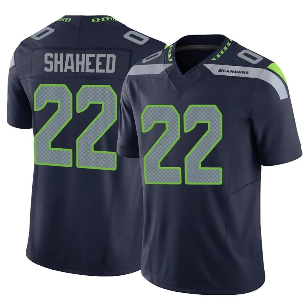 Seanshop S.Seahawks #22 Rashid Shaheed Player Navy Limited Vapor F.U.S.E. Home Game Stitched Jerseys