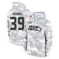 Seanshop S.Seahawks #39 Ty Okada Player Arctic Camo Limited Salute to Service Pullover Hoodies Game Stitched Jerseys