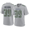 Seanshop S.Seahawks #39 Ty Okada Player Gray Atmosphere Fashion Home Game Stitched Jerseys