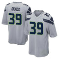 Seanshop S.Seahawks #39 Ty Okada Player Gray Home Game Stitched Jerseys