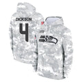 Seanshop S.Seahawks #4 Michael Dickson Player Arctic Camo Limited Salute to Service Pullover Hoodies Game Stitched Jerseys