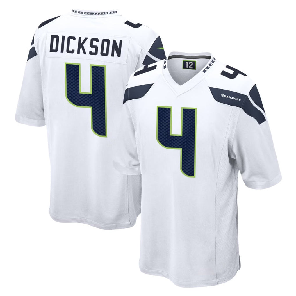 Seanshop S.Seahawks #4 Michael Dickson Player White Home Game Stitched Jerseys