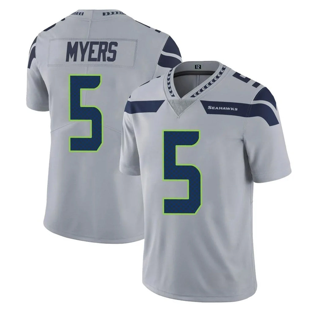 Seanshop S.Seahawks #5 Jason Myers Player Gray Limited Vapor Untouchable Home Game Stitched Jerseys