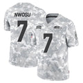 Seanshop S.Seahawks #7 Uchenna Nwosu Player Arctic Camo Limited Salute To Service Home Game Stitched Jerseys