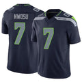 Seanshop S.Seahawks #7 Uchenna Nwosu Player Navy Limited Vapor F.U.S.E. Home Game Stitched Jerseys