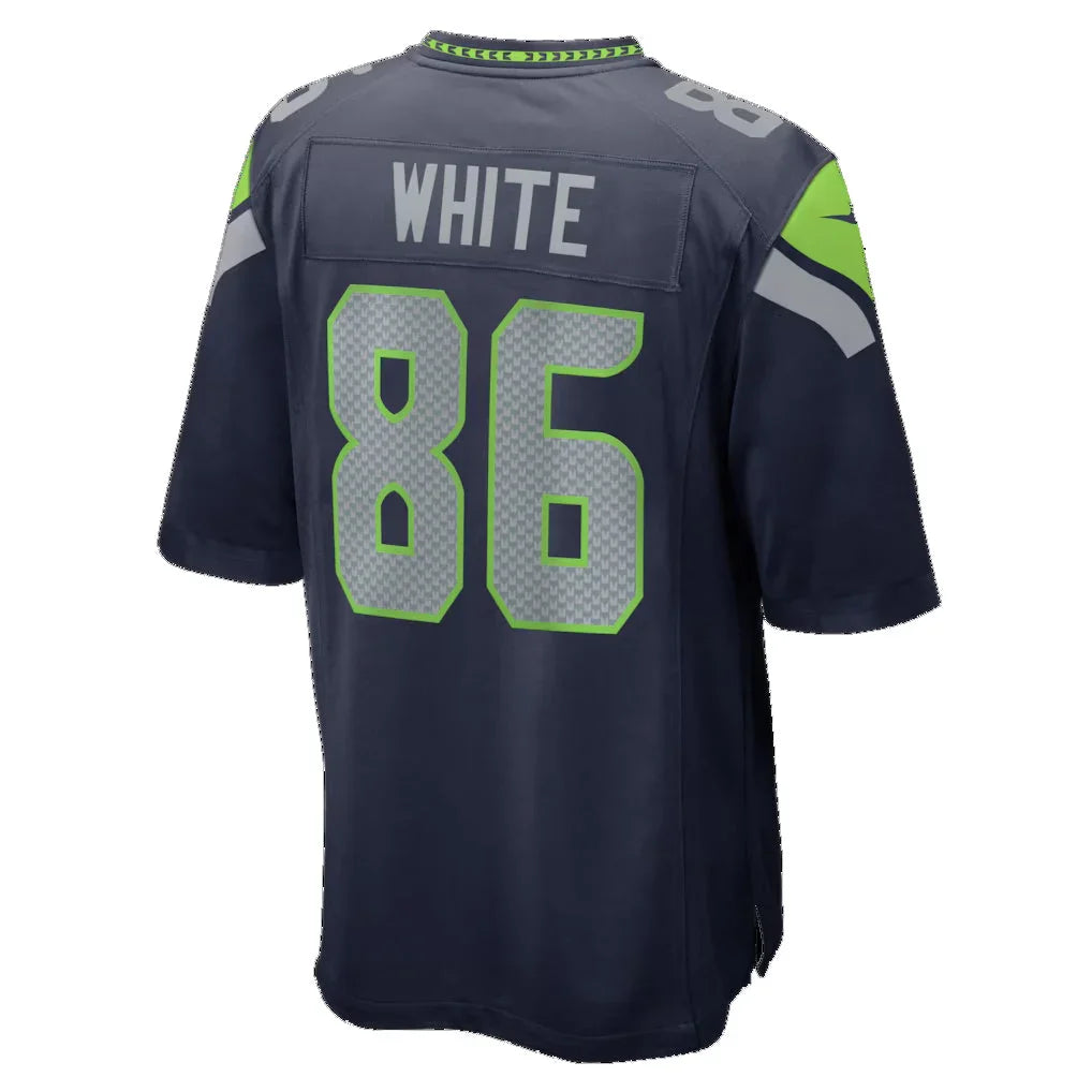 S.Seahawks #86 Ricky White College Navy Team Game Jersey