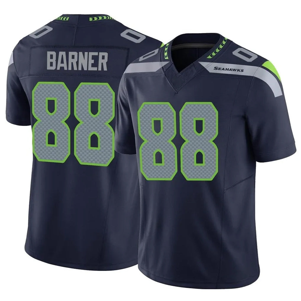 Seanshop S.Seahawks #88 AJ Barner Player Navy Limited Vapor F.U.S.E. Home Game Stitched Jerseys
