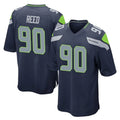 Seanshop S.Seahawks #90 Jarran Reed Player Navy Home Game Stitched Jerseys