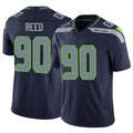 Seanshop S.Seahawks #90 Jarran Reed Player Navy Limited Vapor F.U.S.E. Home Game Stitched Jerseys