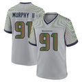 Seanshop S.Seahawks #91 Byron Murphy II Player Grey 2025 Rivalries Collection Home Game Stitched Jerseys