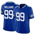 Seanshop S.Seahawks #99 Leonard Williams Player Royal Limited Throwback Vapor F.U.S.E. Home Game Stitched Jerseys