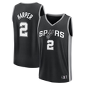 Seanshop SA.Spurs #2 Dylan Harper Fanatics Black Fast Break Jerseys - Icon Edition