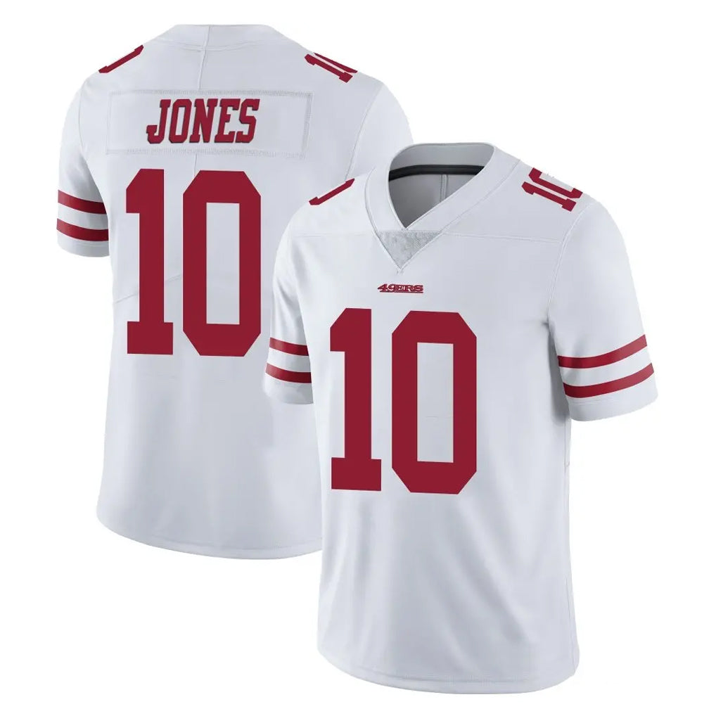 Seanshop SF.49ers #10 Mac Jones Player White Limited Vapor Untouchable Home Game Stitched Jerseys