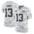 Seanshop SF.49ers #13 Brock Purdy Player Arctic Camo Limited Salute To Service Home Game Stitched Jerseys