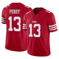 Seanshop SF.49ers #13 Brock Purdy Player Red Limited Vapor F.U.S.E. Home Game Stitched Jerseys