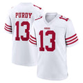 Seanshop SF.49ers #13 Brock Purdy Player White Game Home Stitched Jerseys