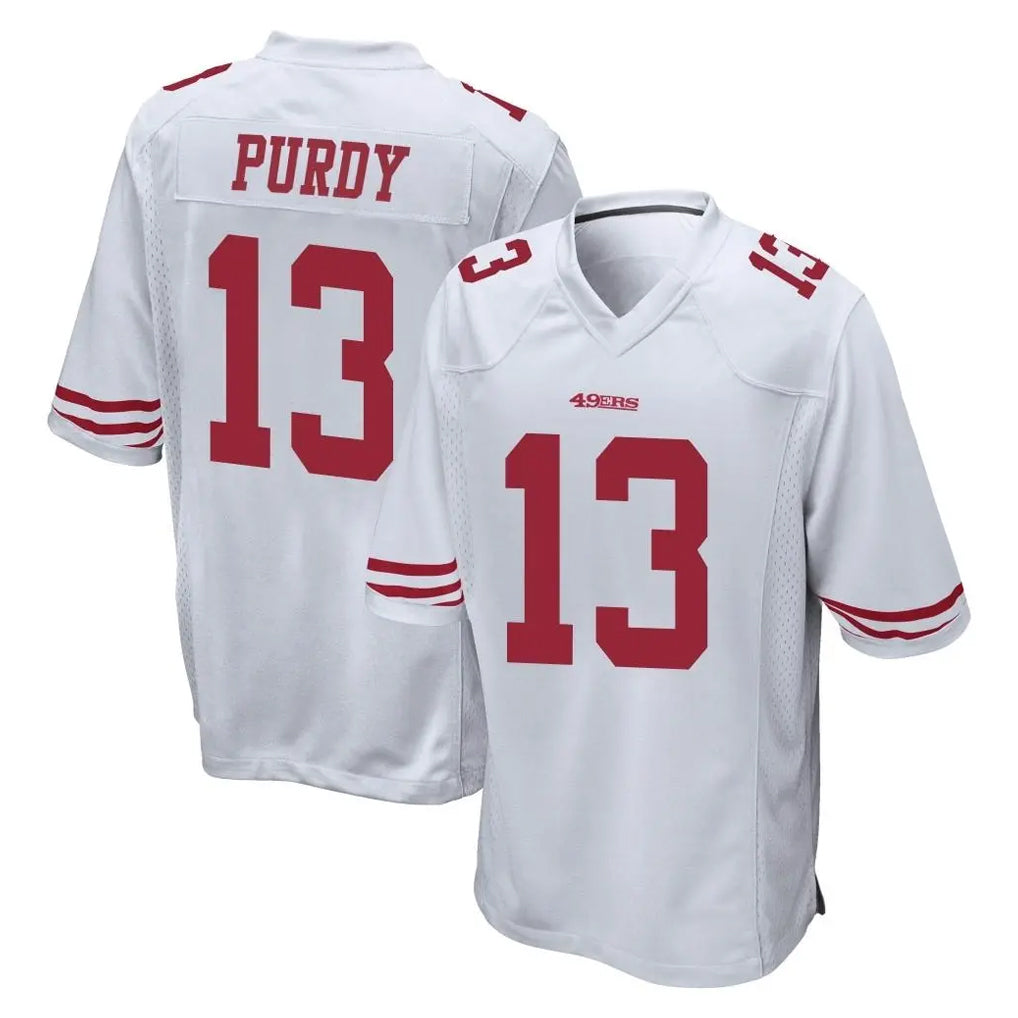 Seanshop SF.49ers #13 Brock Purdy Player White Home Game Stitched Jerseys