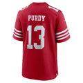 SF.49ers #13 Brock Purdy  Scarlet 80th Anniversary Game Stitched Jerseys