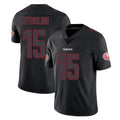Seanshop SF.49ers #15 De'Zhaun Stribling Player Black Impact Limited Home Game Stitched Jerseys