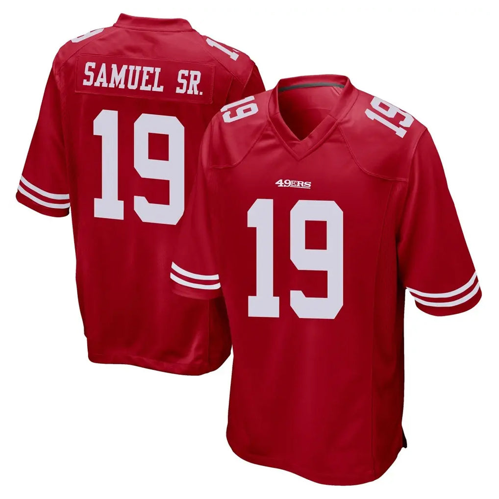 Seanshop SF.49ers #19 Deebo Samuel Sr. Player Red Home Game Stitched Jerseys