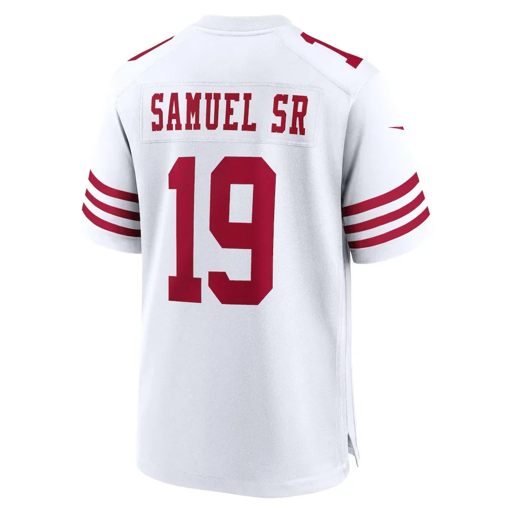 SF.49ers #19 Deebo Samuel Sr White Game Jersey