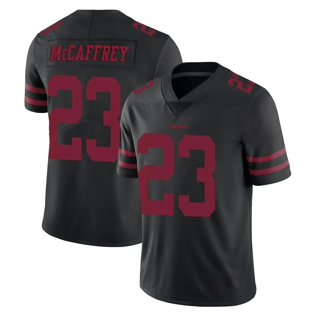 Seanshop SF.49ers #23 Christian McCaffrey Player Black Alternate Limited Vapor Untouchable Home Game Stitched Jerseys