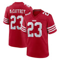 Seanshop SF.49ers #23 Christian McCaffrey Player Red Game Home Stitched Jerseys