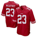 Seanshop SF.49ers #23 Christian McCaffrey Player Red Home Game Stitched Jerseys