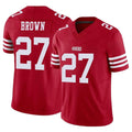 Seanshop SF.49ers #27 Ji'Ayir Brown Player Red Limited Vapor F.U.S.E. Home Game Stitched Jerseys