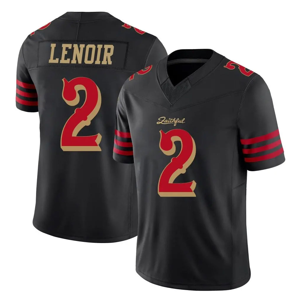 Seanshop SF.49ers #2 Deommodore Lenoir Player Black Limited Rivalries Collection Home Game Stitched Jerseys