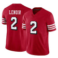Seanshop SF.49ers #2 Deommodore Lenoir Player Red Limited Alternate Vapor F.U.S.E. Home Game Stitched Jerseys